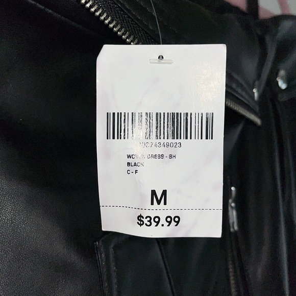 Moto Leather Zip-up Dress - Picture 3 of 3